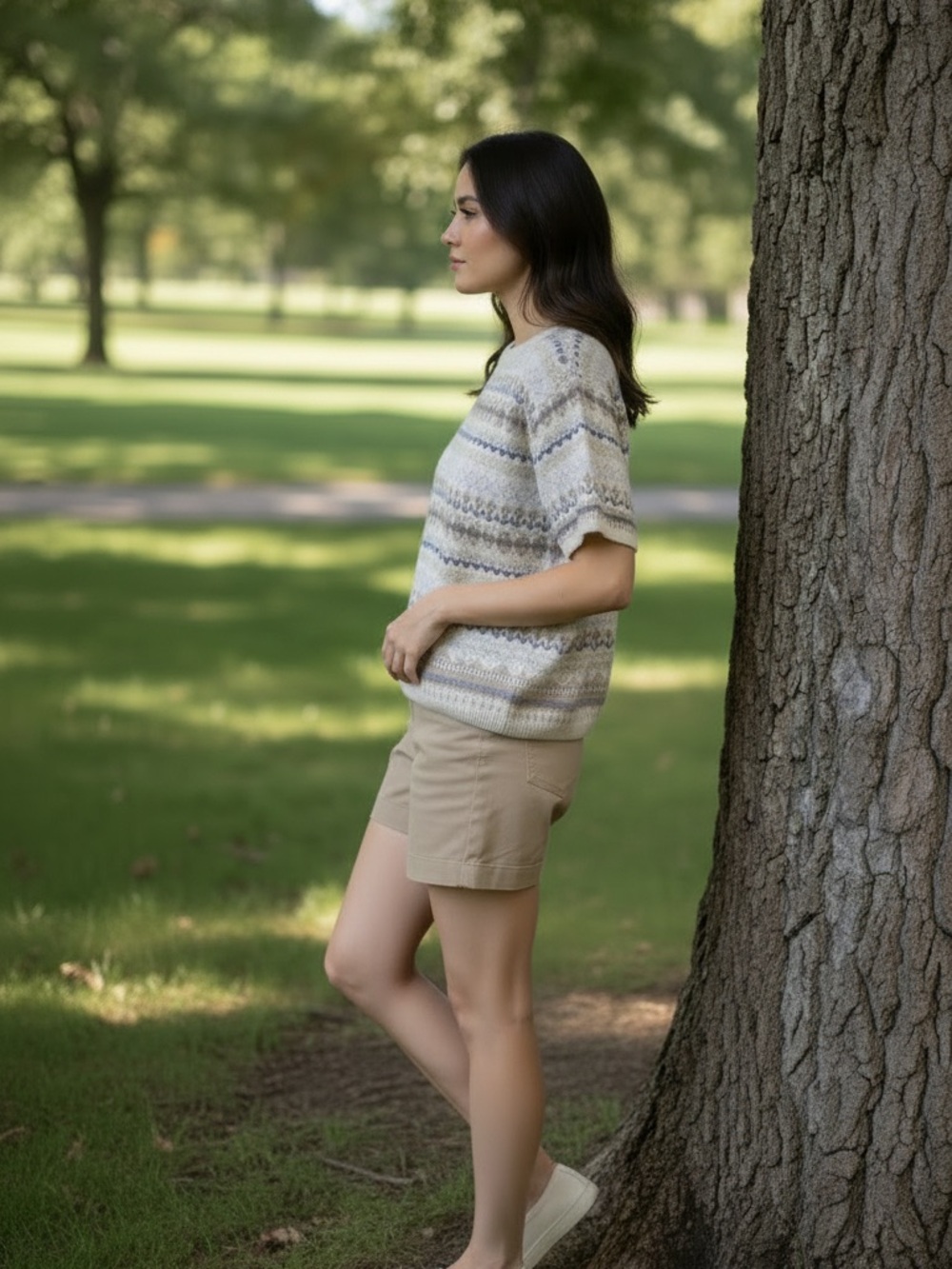 EDDIE BAUER Short Sleeve Sweater - Picture 2 of 9